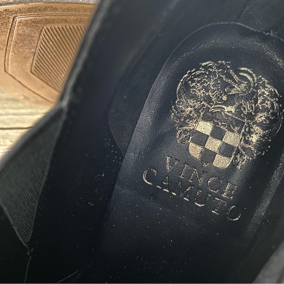 NWOT Vince Camuto Gradina Womens Stacked Heel Black Bootie Size 5 - Picture 8 of 8